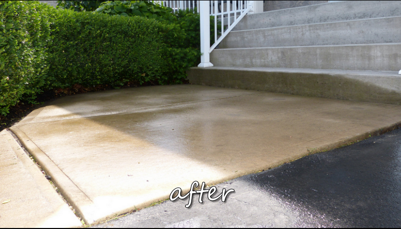 Level concrete slab after SafeStep concrete raising service